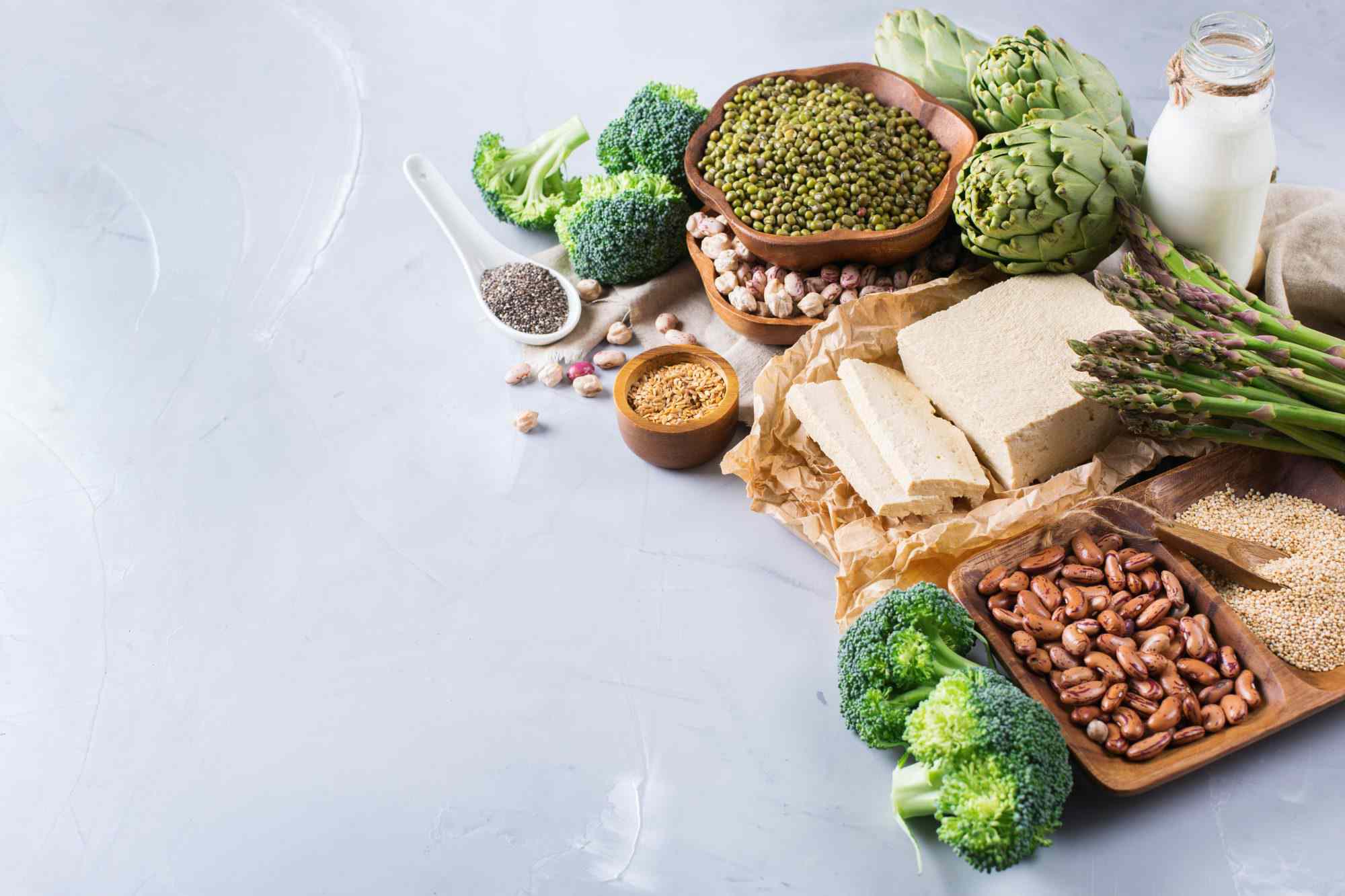 Alimentos proteicos veganos Mercado